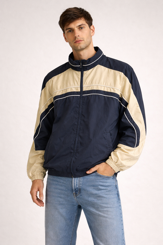 Veste coupe-vent Reebok vintage – nylon technique colorblock