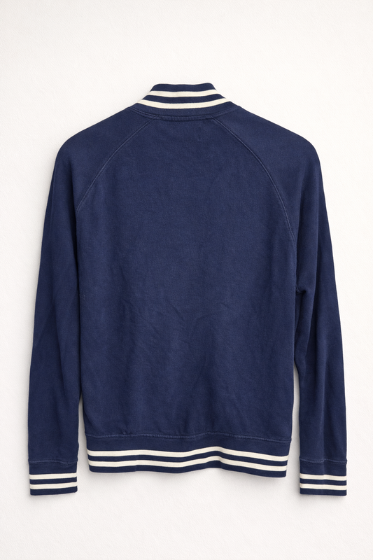 Polo by Ralph Lauren – Gilet zippé 100% coton bleu marine