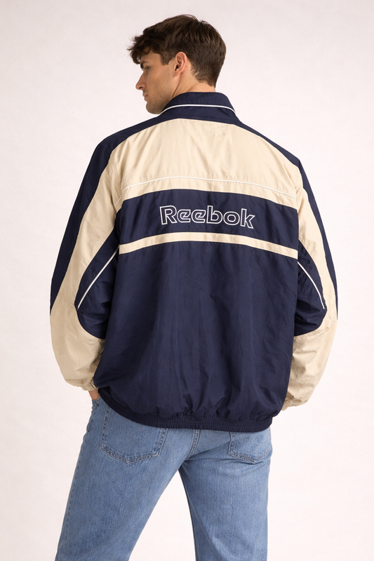 Veste coupe-vent Reebok vintage – nylon technique colorblock