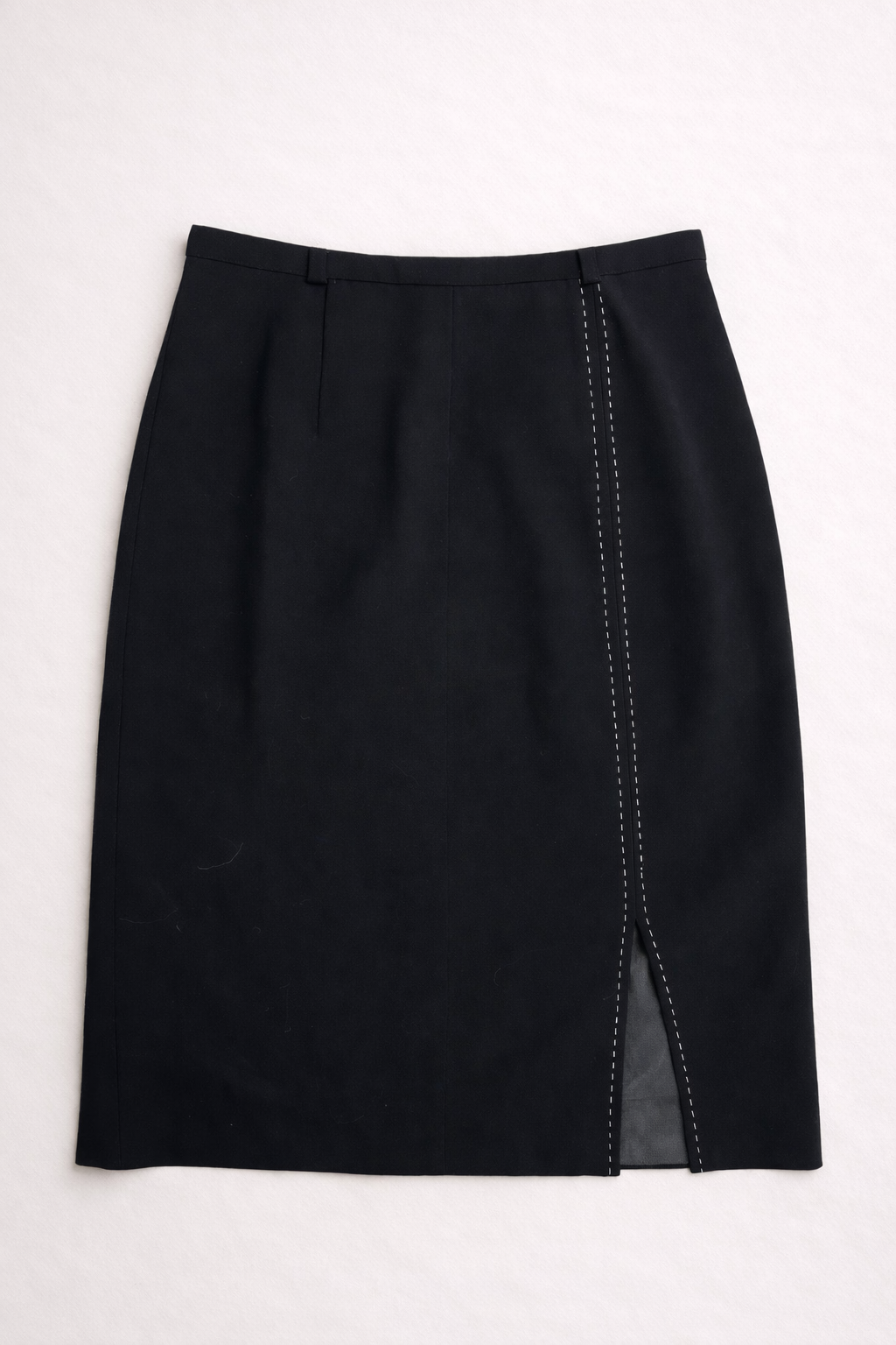 Tailleur jupe vintage Affinités – Armand Thierry noir coupe structurée