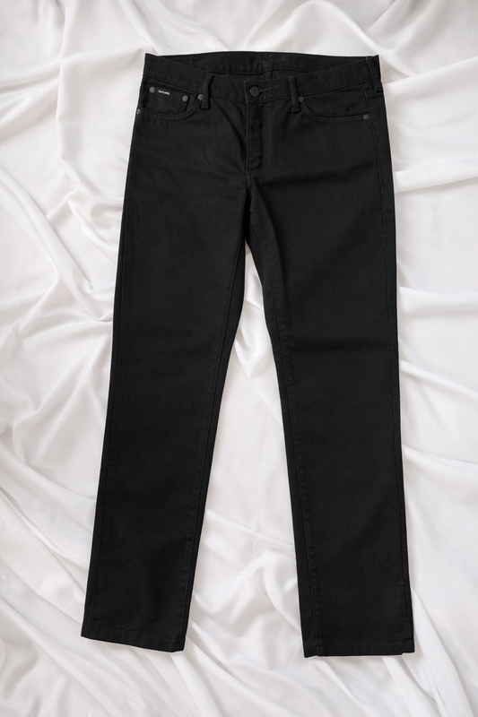 Pantalon droit noir Ralph Lauren – Coupe structurée