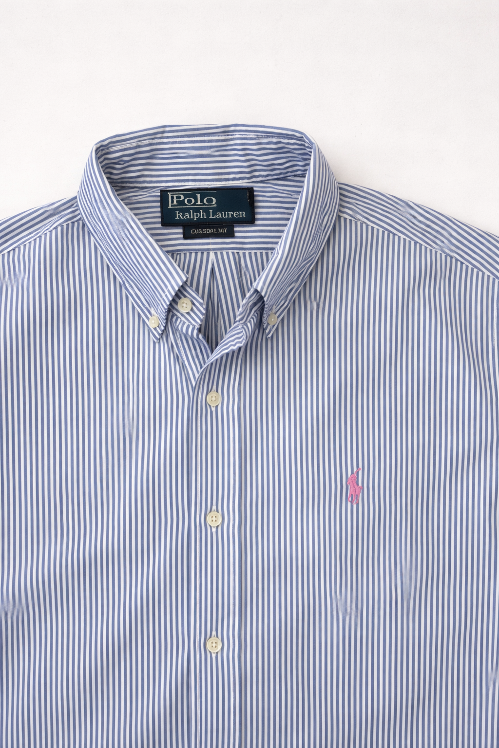 Polo Ralph Lauren – Chemise Custom Fit en coton rayé bleu et blanc