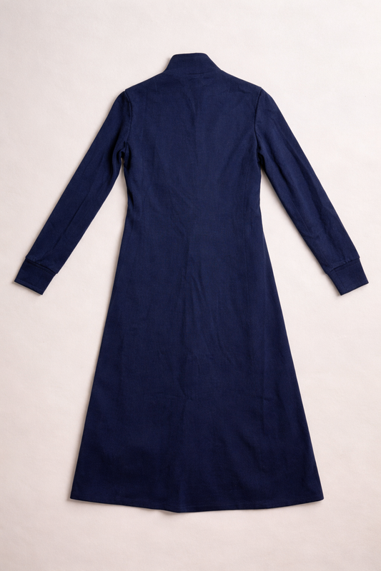 Givenchy Nouvelle Boutique – Robe longue structurée en laine marine