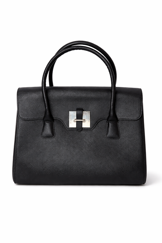 Sac à main en cuir noir – Le Tanneur