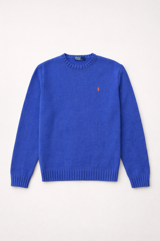 Polo Ralph Lauren  Pull en maille bleu signature