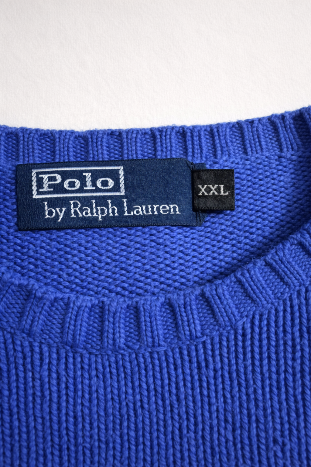 Polo Ralph Lauren  Pull en maille bleu signature