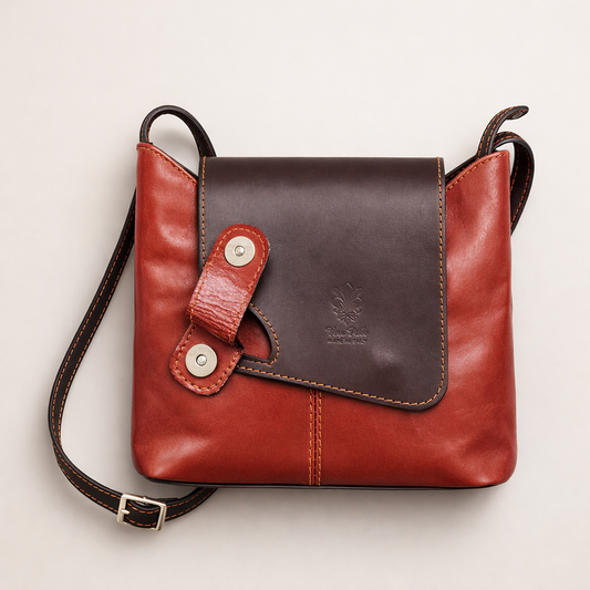 Sac bandoulière en cuir véritable – Made in Italy