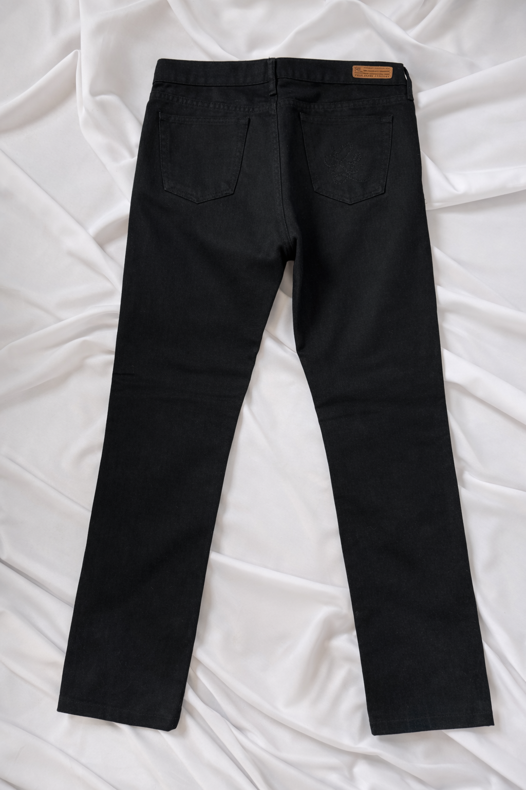 Pantalon droit noir Ralph Lauren – Coupe structurée