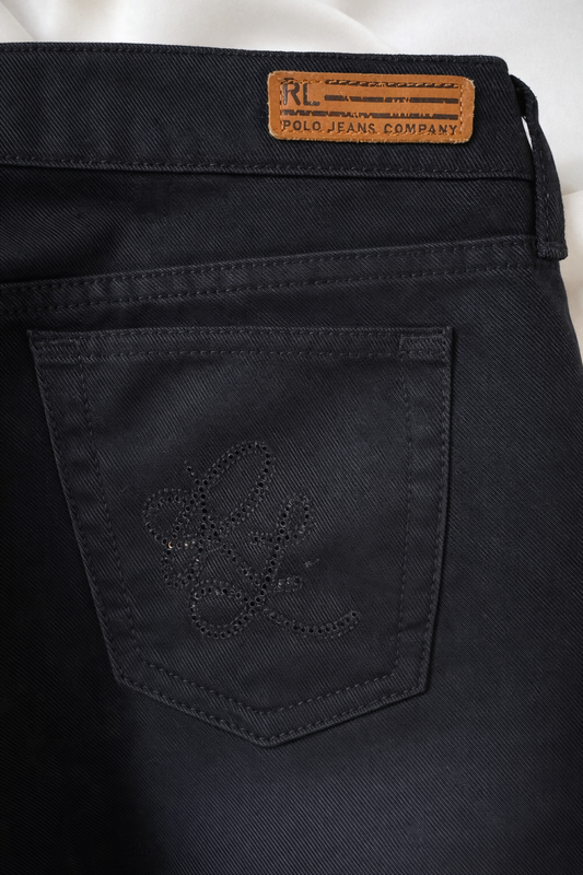 Pantalon droit noir Ralph Lauren – Coupe structurée