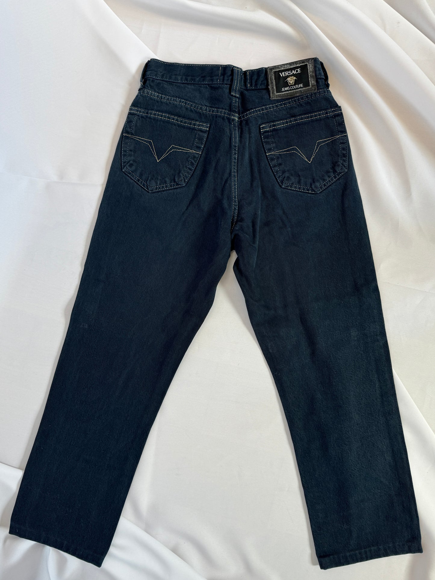 Versace Jeans Couture coupe droite en denim italien