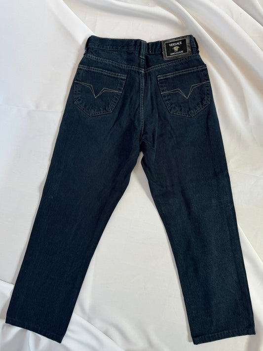 Versace Jeans Couture coupe droite en denim italien