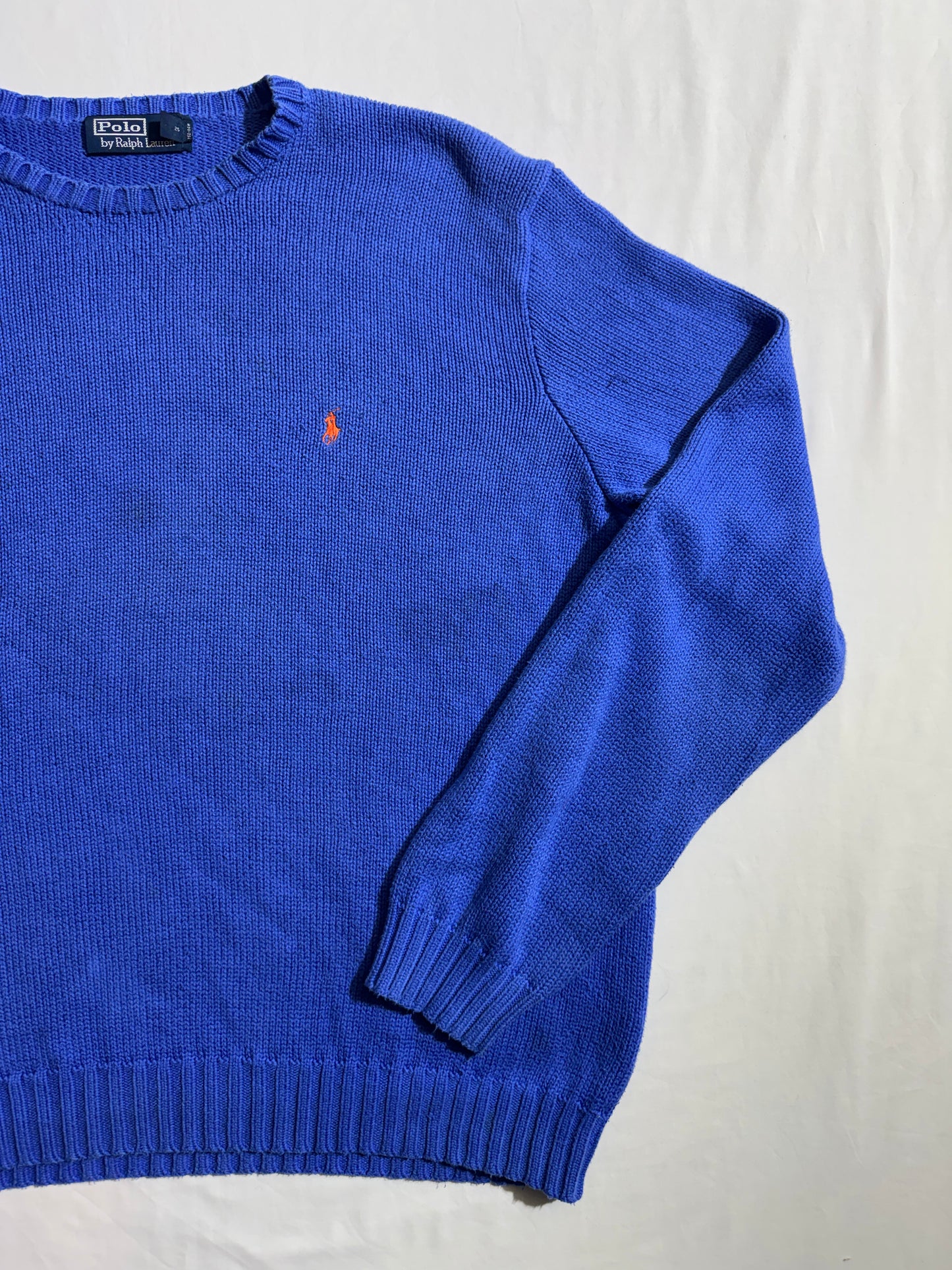 Polo Ralph Lauren  Pull en maille bleu signature